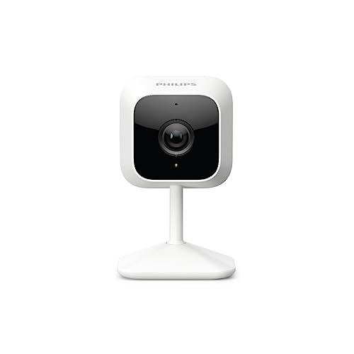 PHILIPS Security Camera | Baby Monitoring WiFi CCTV Camera | Full HD 2MP | 2-Way Talk | Motion Detect | Night Vision| SD Card | AES-128bit Encryption | 2 Year Brand Replacement Warranty