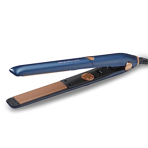 Morphy Richards Estella Hs2500 Temp Control Hair Straightener|5 Temp Settings 120-220°C|Keratin Ceramic Plates|Long Plates For Quick Straightening|2-Yr Warranty By Brand|Blue & Rosegold