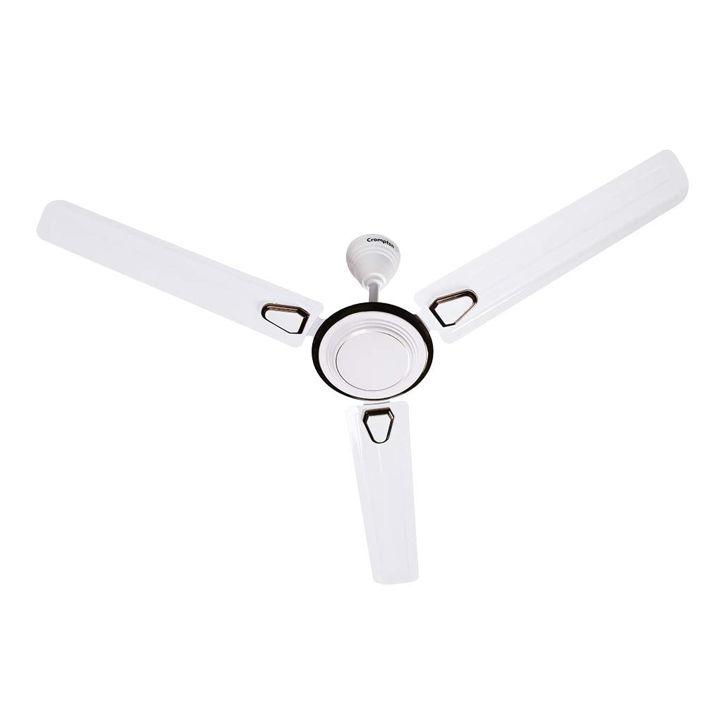 Crompton Super Briz Deco 1200 mm (48 inch) High Speed Decorative Ceiling Fan (Birken White), Pack of 1