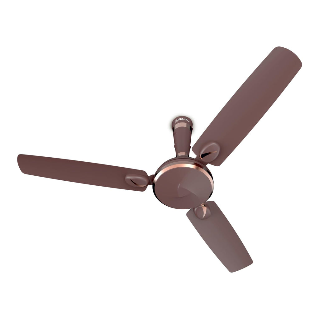 Bajaj Sintelle Ee 1200 Mm 1 Star Rated Ceiling Fans For Home | BEE Stars Rated Energy Efficient Ceiling Fan | Anti Corrosive Aluminium Blades | 2 Years Warranty | Walnut & Copper