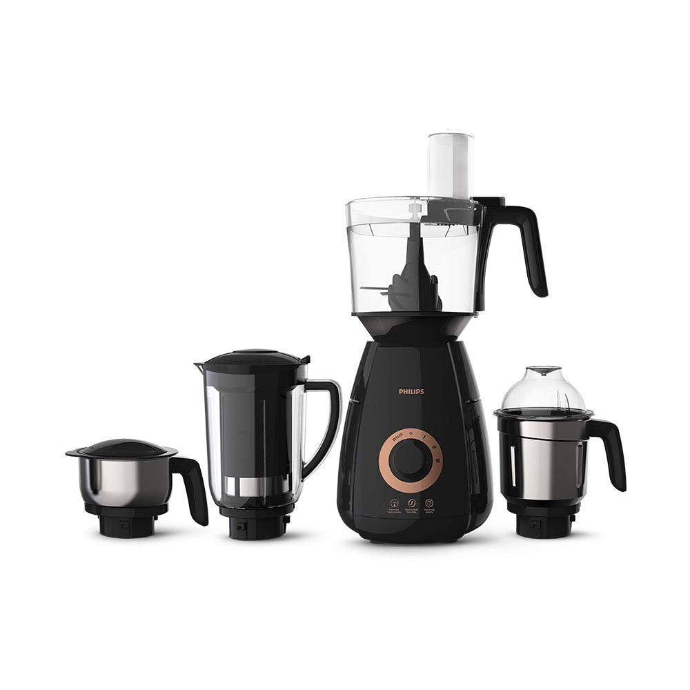 Philips HL7707/00 750-Watt Mixer Grinder with 4 Jars (Black)