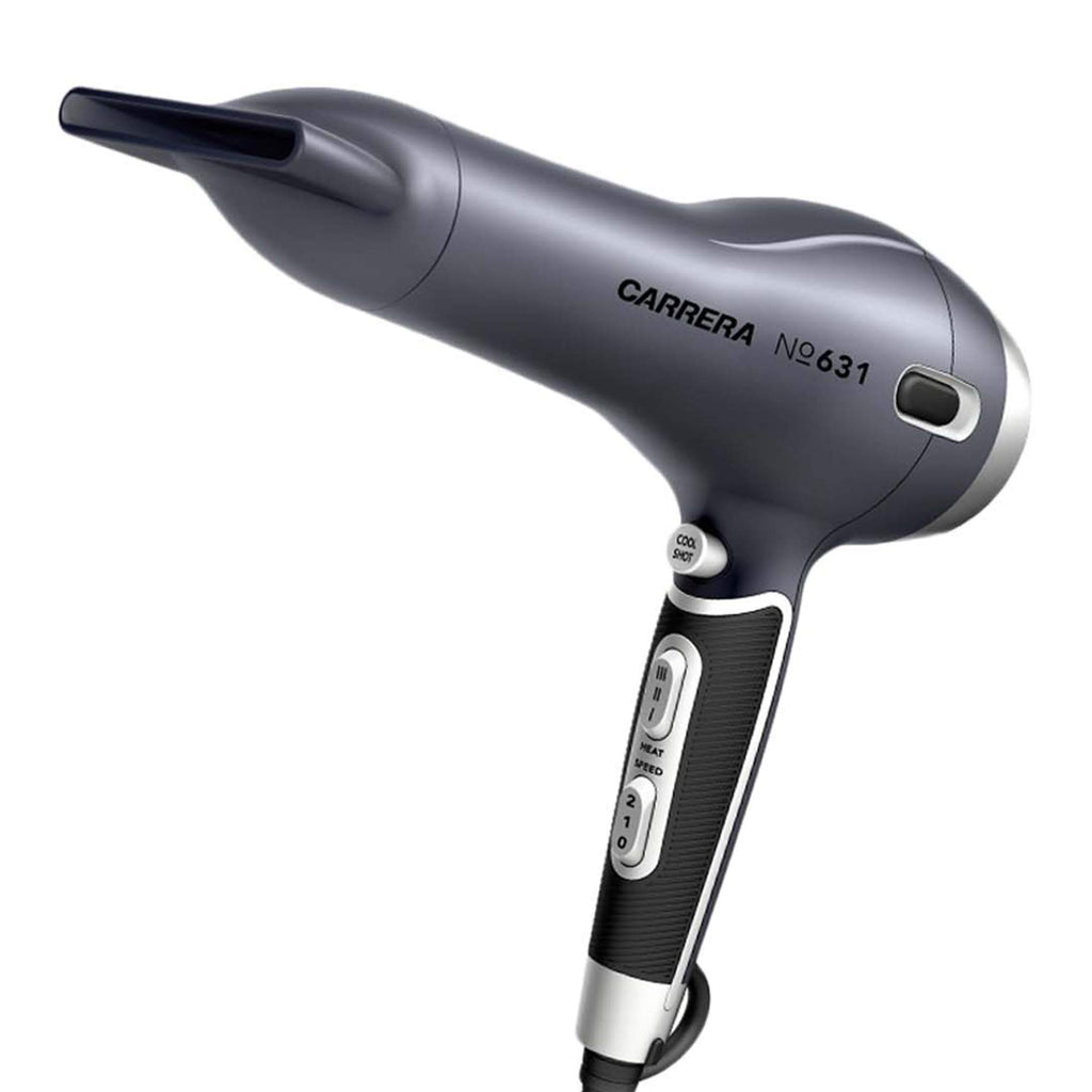 CARRERA 631 Professional Hair Dryers for Men & Women | Hairdryers - Styling Nozzle-Diffuser, Blow Dry, Hot-Cold Air, AC 2400W