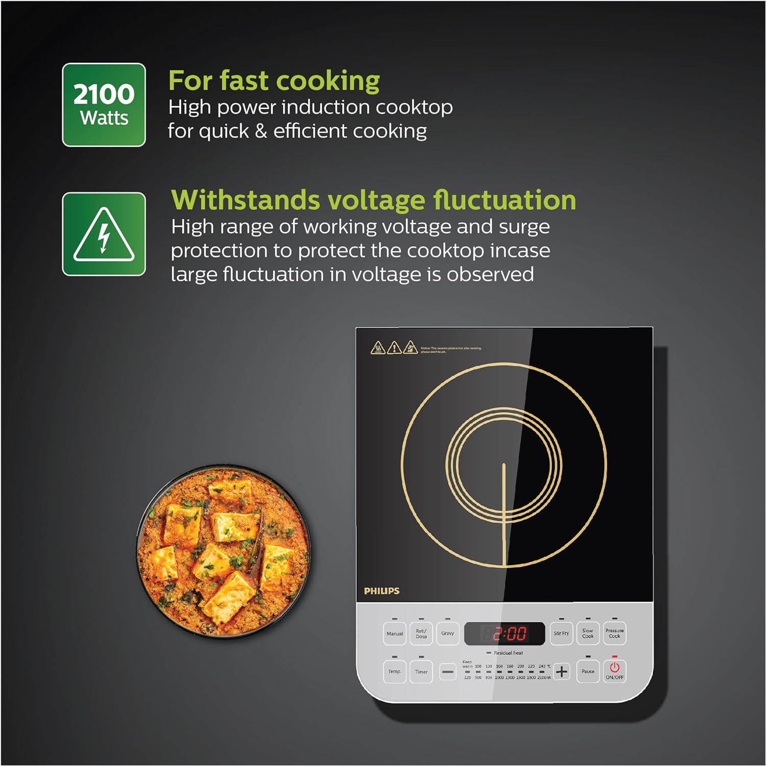 Redbox Philips Viva Collection HD4928/01 2100Watt Induction Cooktop