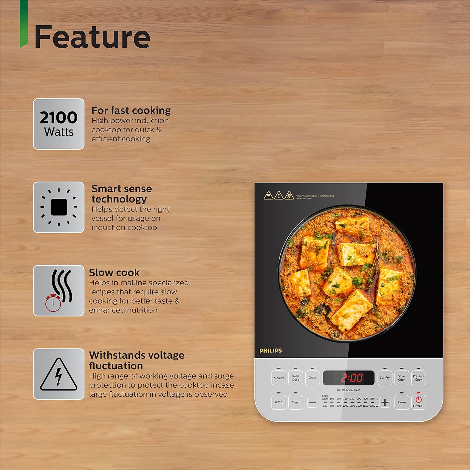Redbox Philips Viva Collection HD4928/01 2100Watt Induction Cooktop