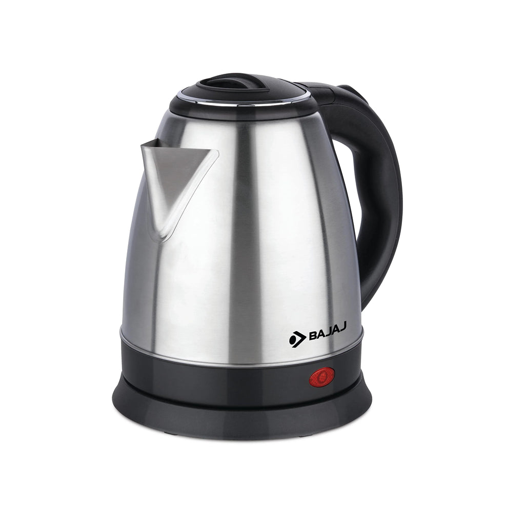 Bajaj KTX 1.5 Litre DLX Electric Kettle |1500W Kettle with Stainless Steel Body | Cordless Operation | Auto Shut-off Mechanism | 2-Yr Warranty | Black |1500 watts