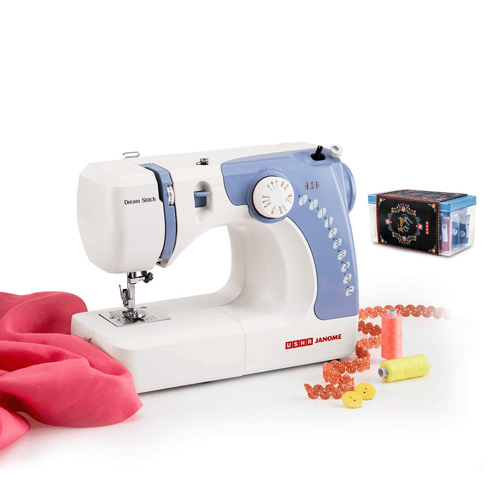 Usha Janome Dream Stitch Automatic Zig-Zag Electric Sewing Machine with Free Sewing KIT Worth RS 500