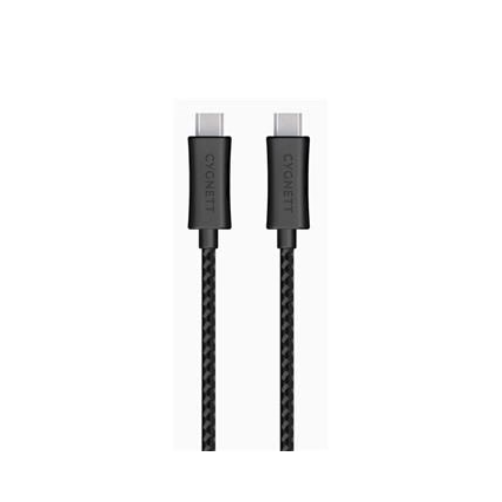 Cygnett Braided USB C To Type C Cable 1M Black