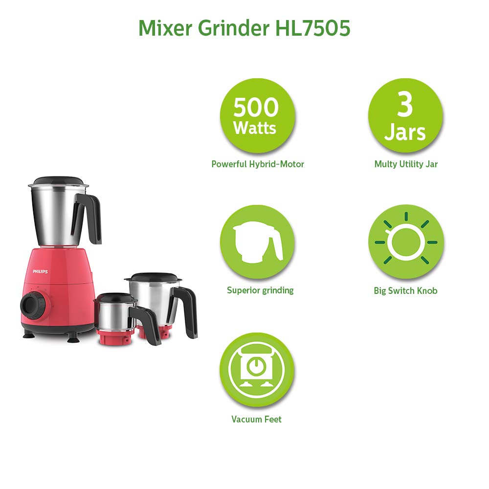 PHILIPS Daily Collection Mixer Grinder (4 Jars)